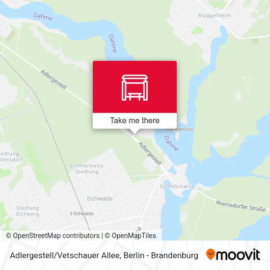 Карта Adlergestell/Vetschauer Allee