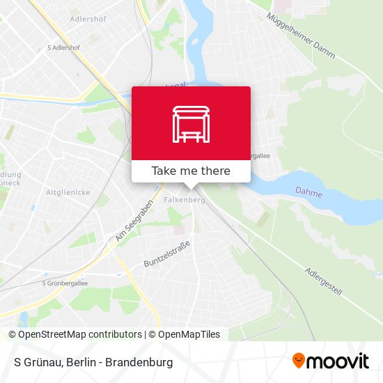 S Grünau map
