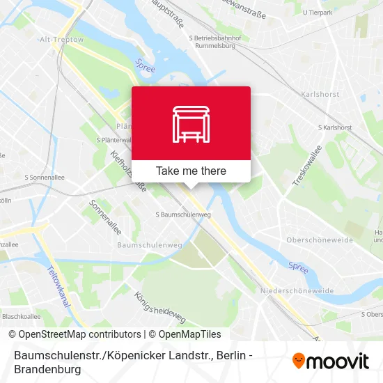 Карта Baumschulenstr. / Köpenicker Landstr.