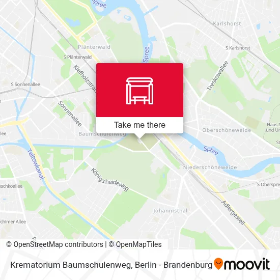Krematorium Baumschulenweg map