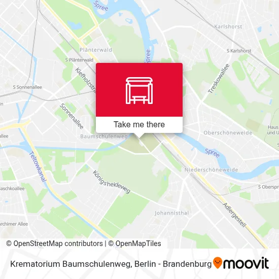 Krematorium Baumschulenweg map