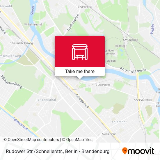 Карта Rudower Str./Schnellerstr.