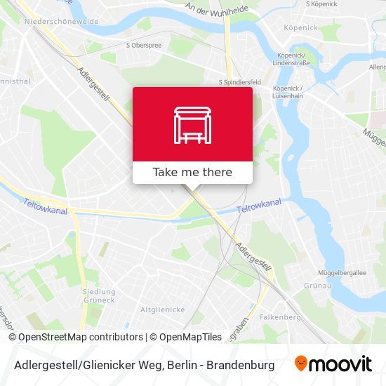 Adlergestell/Glienicker Weg map
