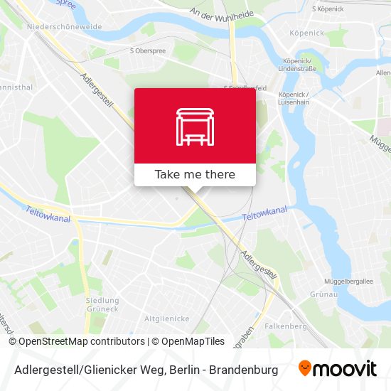 Adlergestell/Glienicker Weg map