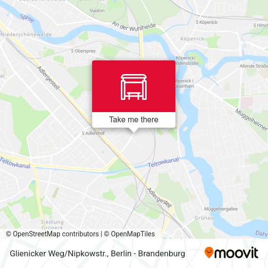 Карта Glienicker Weg/Nipkowstr.