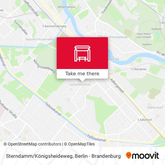 Sterndamm/Königsheideweg map