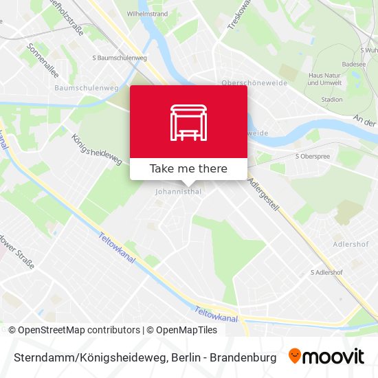 Sterndamm/Königsheideweg map