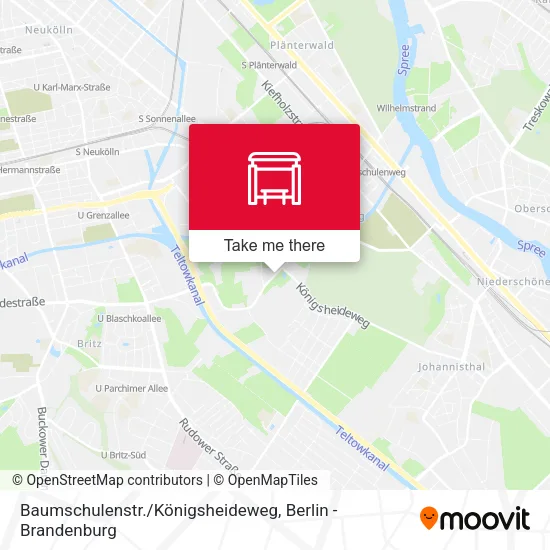 Карта Baumschulenstr./Königsheideweg