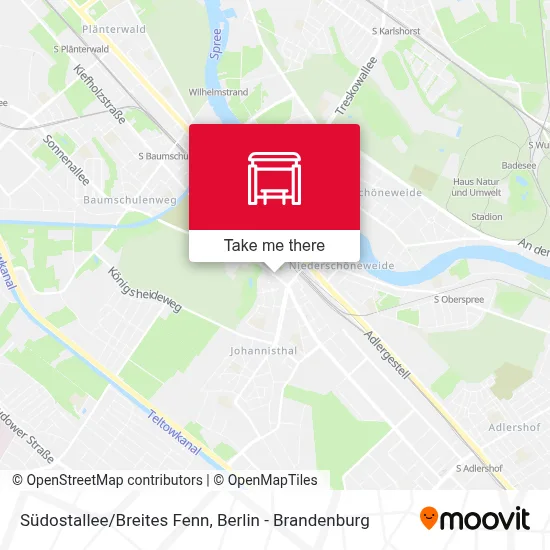 Südostallee/Breites Fenn map