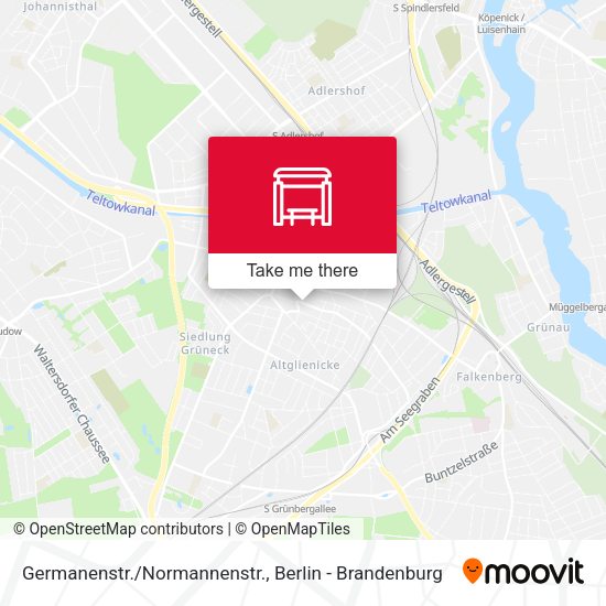 Карта Germanenstr./Normannenstr.