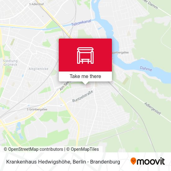 Krankenhaus Hedwigshöhe map