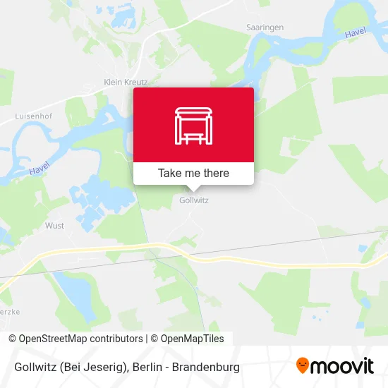 Gollwitz (Bei Jeserig) map