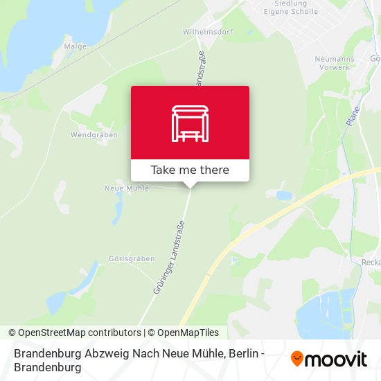 Brandenburg Abzweig Nach Neue Mühle map