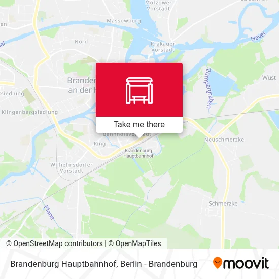 Brandenburg Hauptbahnhof map