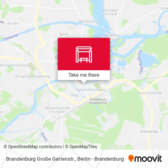 Brandenburg Große Gartenstr. map