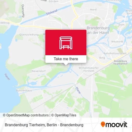Brandenburg Tierheim map