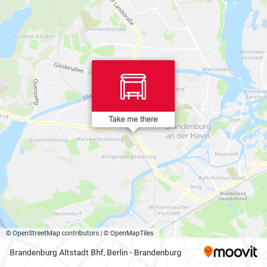 Карта Brandenburg Altstadt Bhf