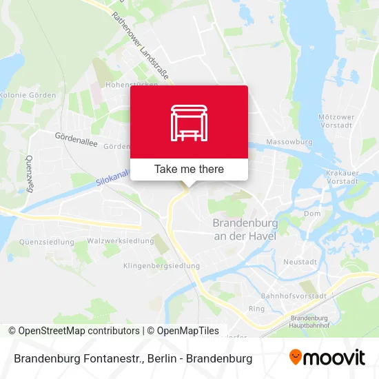 Карта Brandenburg Fontanestr.