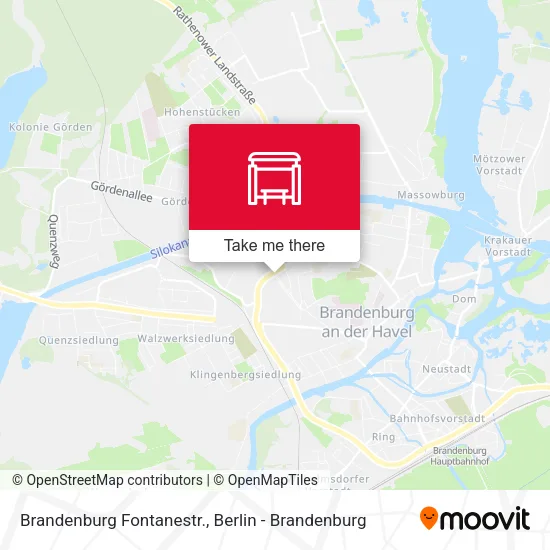 Карта Brandenburg Fontanestr.