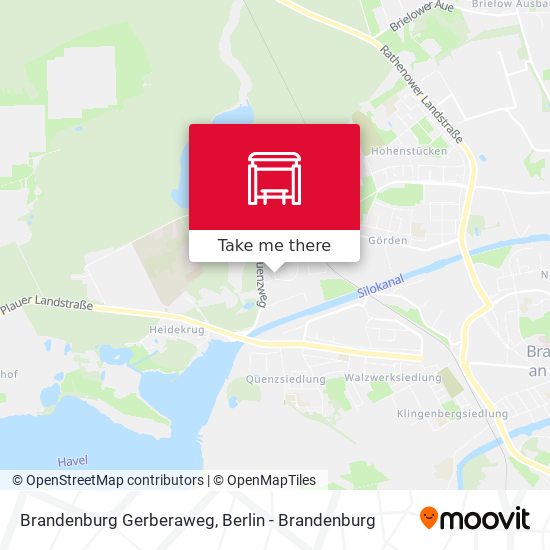 Brandenburg Gerberaweg map