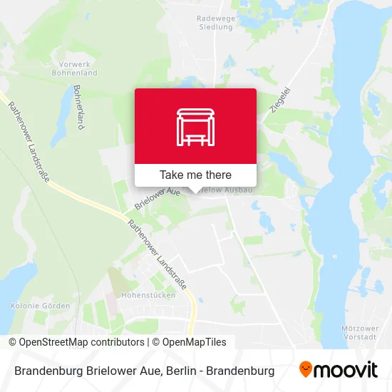 Brandenburg Brielower Aue map