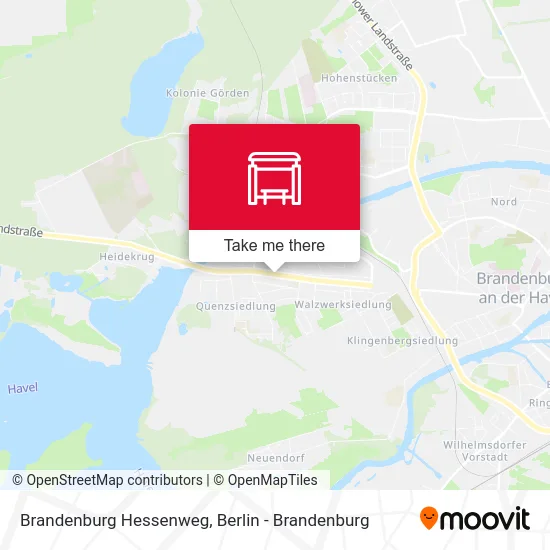 Brandenburg Hessenweg map
