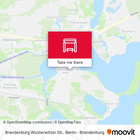 Карта Brandenburg Wusterwitzer Str.