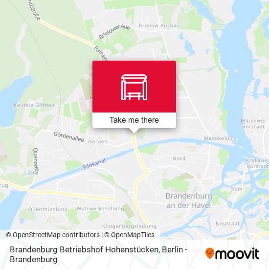 Brandenburg Betriebshof Hohenstücken map