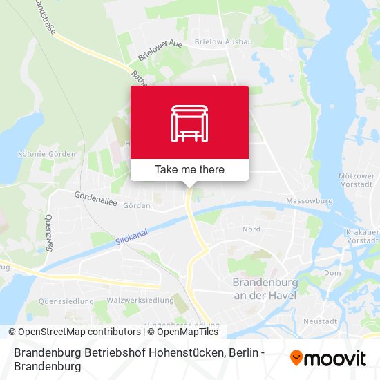Brandenburg Betriebshof Hohenstücken map