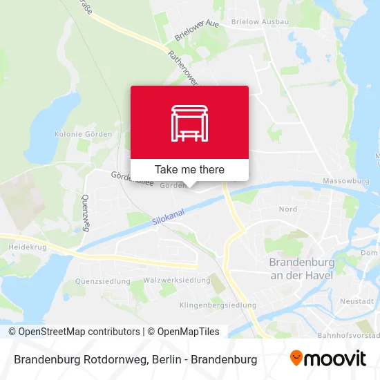 Brandenburg Rotdornweg map