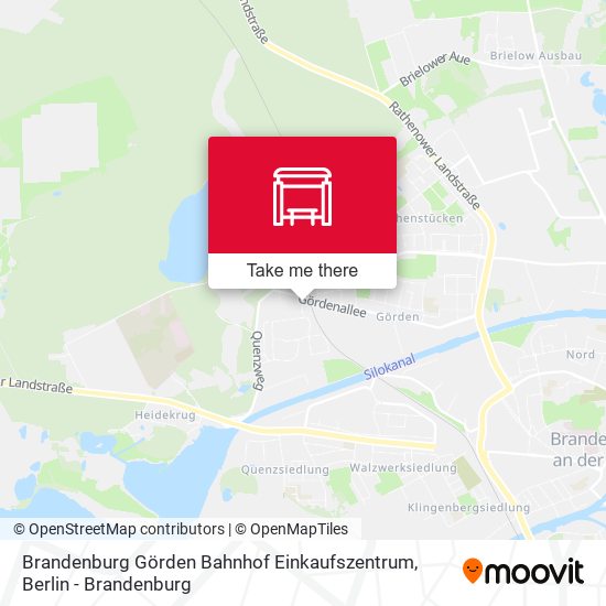 Brandenburg Görden Bahnhof Einkaufszentrum map