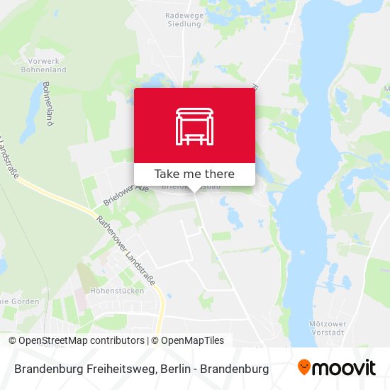 Brandenburg Freiheitsweg map