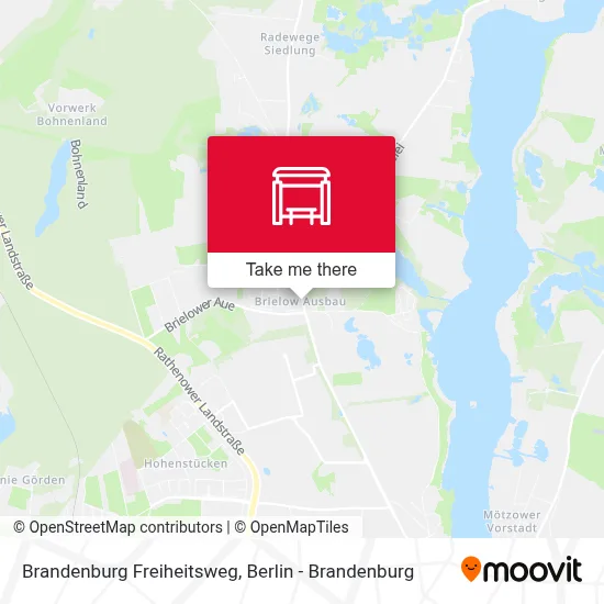 Brandenburg Freiheitsweg map