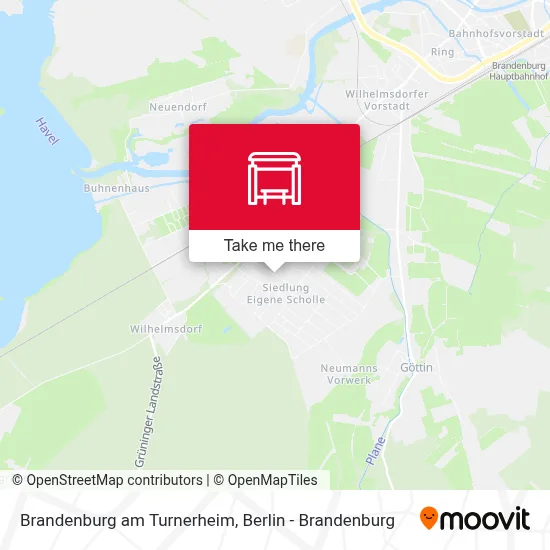 Brandenburg am Turnerheim map