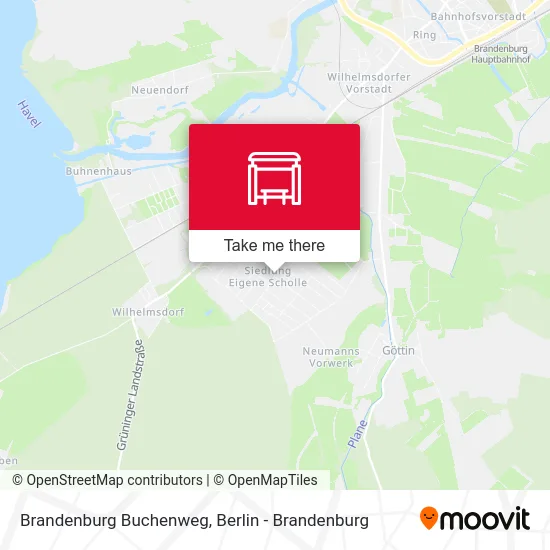 Brandenburg Buchenweg map