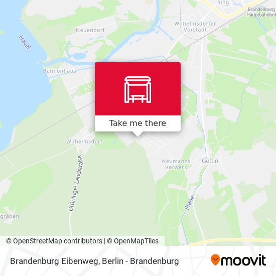 Brandenburg Eibenweg map
