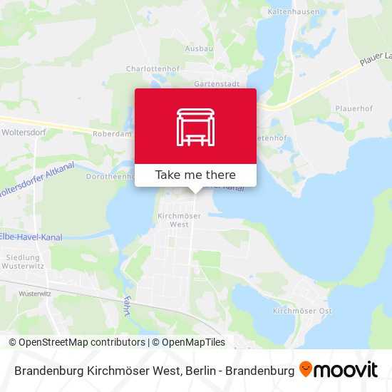 Brandenburg Kirchmöser West map