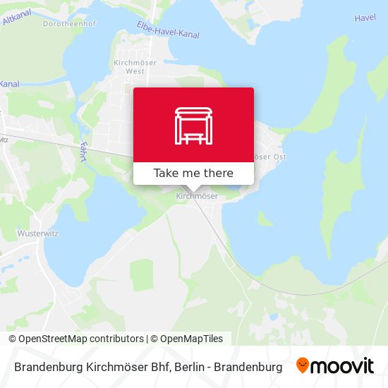 Brandenburg Kirchmöser Bhf map