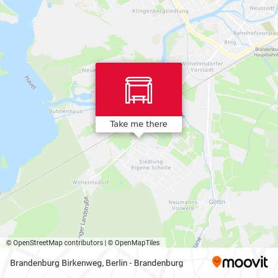 Brandenburg Birkenweg map
