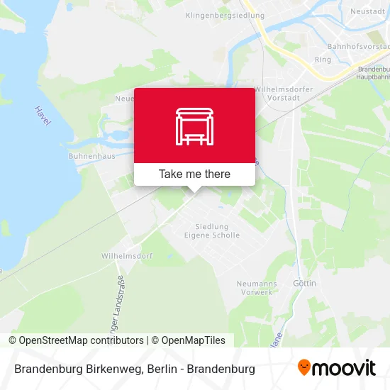 Карта Brandenburg Birkenweg