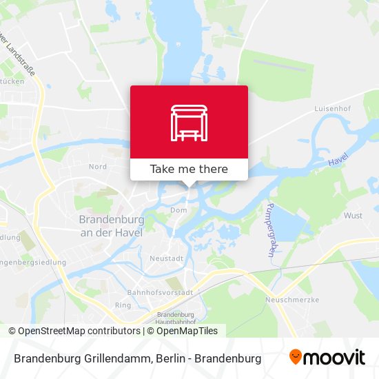 Brandenburg Grillendamm map