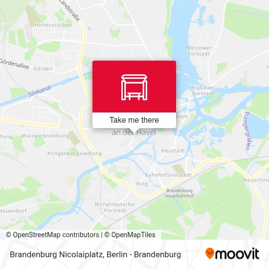 Brandenburg Nicolaiplatz map