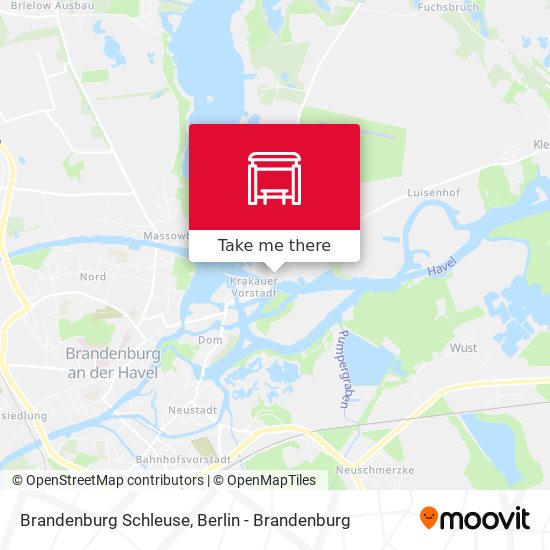 Brandenburg Schleuse map