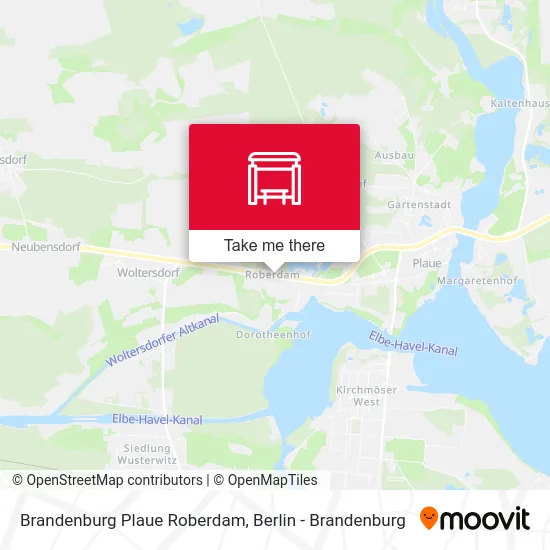 Brandenburg Plaue Roberdam map