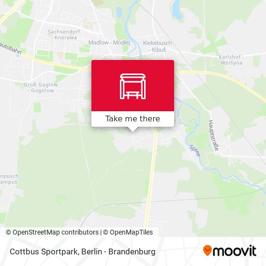 Cottbus Sportpark map
