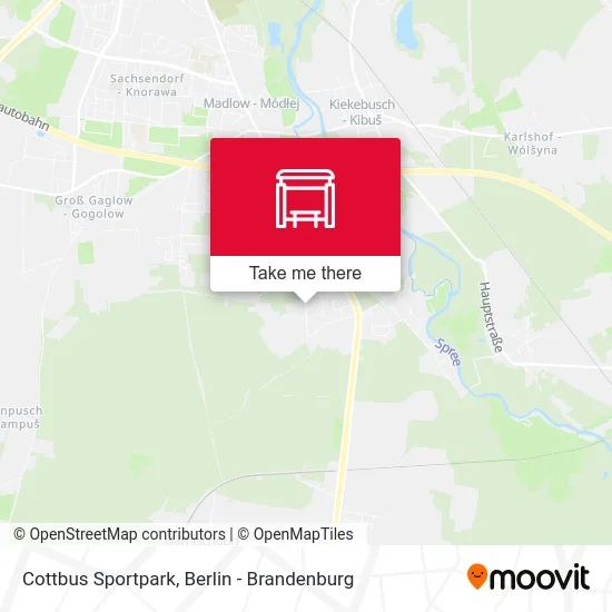 Cottbus Sportpark map