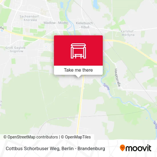 Карта Cottbus Schorbuser Weg