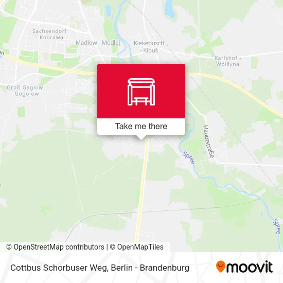 Карта Cottbus Schorbuser Weg
