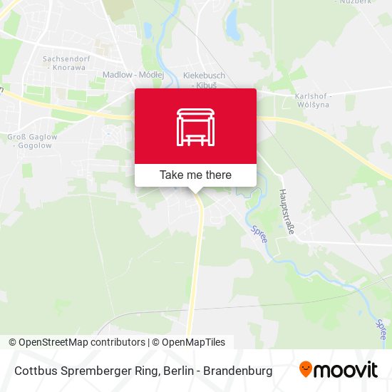 Cottbus Spremberger Ring map
