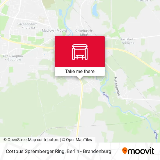 Карта Cottbus Spremberger Ring